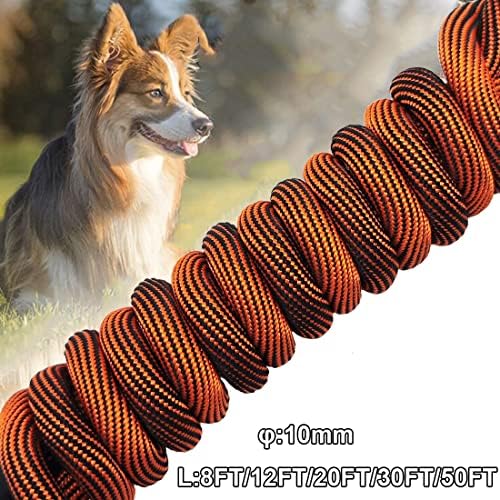 BTINESFUL Dog Tie Out Long Tether 8/12/20/30/50/75ft Rope Dog Lead for Yard - Image 5