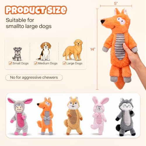 No Stuffing Dog Squeaky Toys Dogs Love These! - Image 6