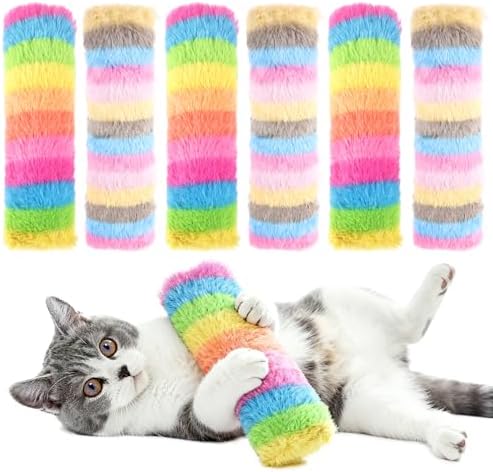 Cat Toys Pillows 6Pcs Catnip Kicker Toys for Cats Promotes Kitty Exercise by MehelloFeather