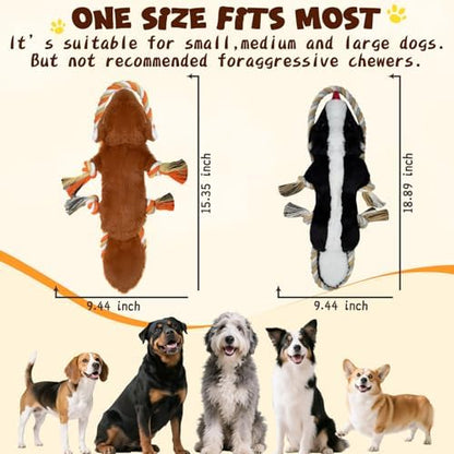 No Stuffing Rope 2-Pack Dog Toys, Chew Toys for Medium, Large Pets - Image 4