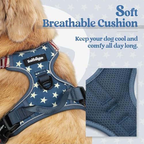 rabbitgoo Dog Harness, No Pull for Large Dogs with 2 Leash Clips, Pet Vest - Image 2