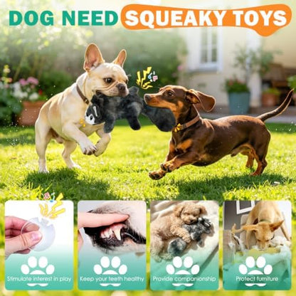 Fuufome Interactive Squeaky No Stuffing Crinkle Chew Toy for Dogs - Image 3