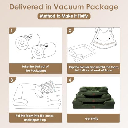 EHEYCIGA Orthopedic Small Dog Bed, Waterproof Memory Foam Washable Pet Beds - Image 7