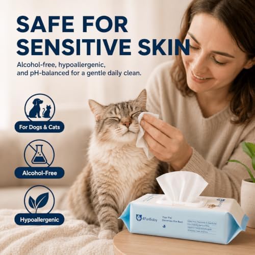 8" x 8" Dog Wipes for Paws and Butt, Unscented, 400 Count - Image 5
