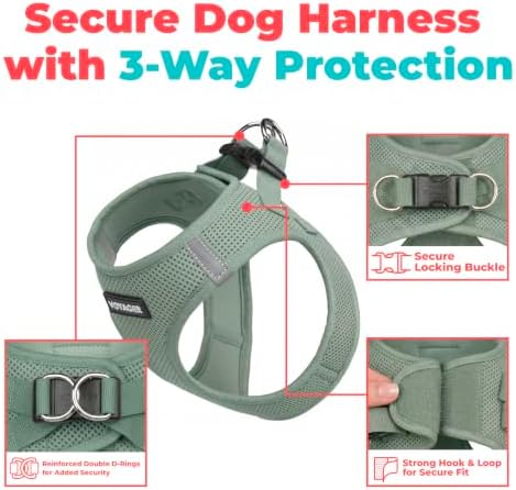 Voyager Step-in Air Dog Vest Harness - Moss Green, X-Large - Image 2