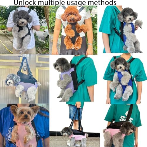 Dog Carrier Backpack, Breathable Mesh Chest Carrier for Small Dogs - Image 3