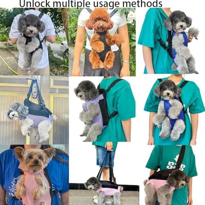 Dog Carrier Backpack, Breathable Mesh Chest Carrier for Small Dogs - Image 3