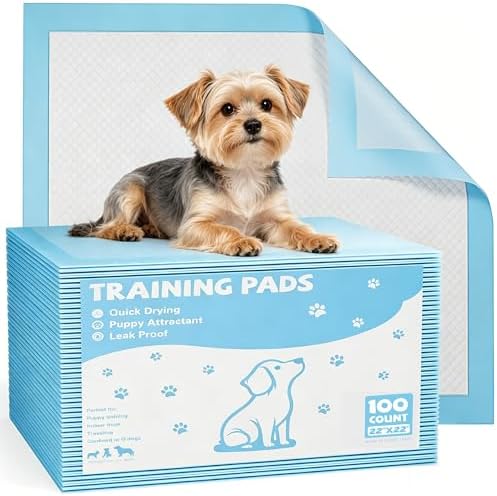 100 Count Puppy Pads, Disposable Potty Training Dog Pee Pads by Aidoly