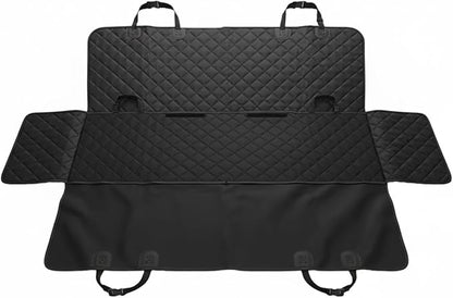 Upgraded Dog Car Seat Cover for Back Seat 600D Heavy Duty Waterproof & Scratchproof Pet Hammock, Non-Slip Back Seat Protector for Dogs, Universal Fit for Cars, SUVs & Trucks