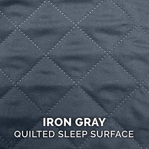 Furhaven Replacement Dog Bed Cover Quilted Sofa-Style, Machine Washable - Iron Gray, Medium - Image 4