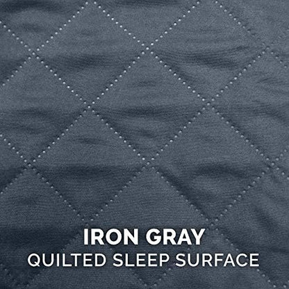 Furhaven Replacement Dog Bed Cover Quilted Sofa-Style, Machine Washable - Iron Gray, Medium - Image 4