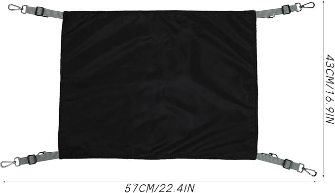 Waterproof Nylon Cat Hanging Hammock, Thick Double-Sided Pet Bed, Warm Sleeping Nest for Small Cats Indoor Outdoor Use