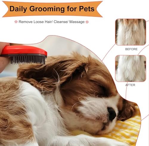 Puppy Brush - Soft Dog Brush (Orange) - Image 5