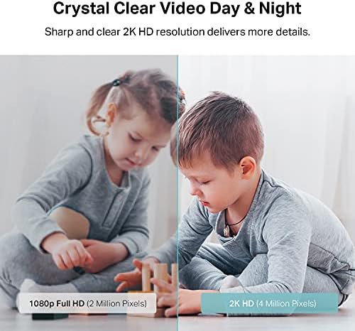 Kasa 2K+ Indoor Pan/Tilt Wired Security Camera, Baby & Pet Monitor, KC410S - Image 4
