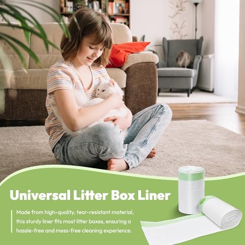 30 Pack Litter Box Liners, Large Drawstring Cat Litter Bags for Standard Litter Box Jumbo, Thick, Heavy Duty & Leak Proof, Easy Clean Unscent Litter Pan Box Liners for Pet Cats, 36" x 19" - Image 7