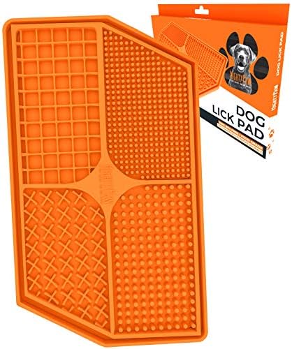 Mighty Paw Interactive Dog Lick Pad | Anxiety Relief, Dishwasher Safe, 4 Textures. Great for Dental Health. Dog Enrichment Toys for Medium Dogs, Lick Mat for Dogs Large Breed by MightyPaw