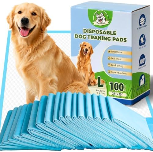 DEEP DEAR Puppy Pads for Dogs , Large 30x28 in ,100 Count by DEEPDEAR