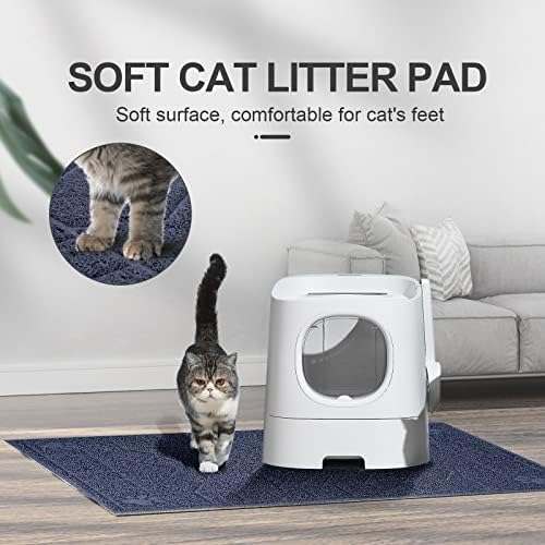 Cat Litter Box Mat, 47" x 35" Large Waterproof Litter Trapping Mat - Image 5