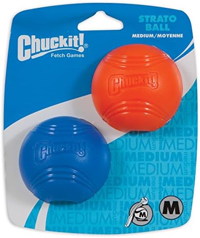 Chuckit! Strato Ball Dog Toy, Medium (2.5 Inch) 2 Pack by Unknown