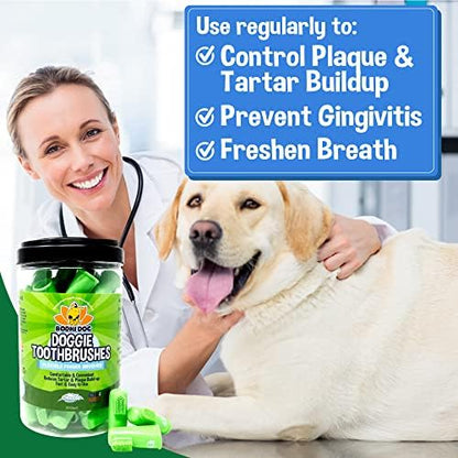 Bodhi Dog Finger Toothbrush for Dogs & Cats - Puppy Toothbrush with Soft Flexible Silicone Bristles, Gentle for Sensitive Gums, Promotes Healthy Teeth & Gums, Easy Teeth Cleaning Tool (50 Count) - Image 3