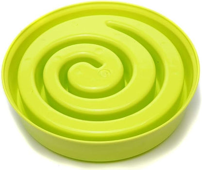 WenYing Slow Feeder Puzzle Dog Bowls, Interactive Bloat Stop Busy Bowl, Food Water Fun Feeding, Non-Slip Anti Choke Healthy Diet Bowls (Green 2)