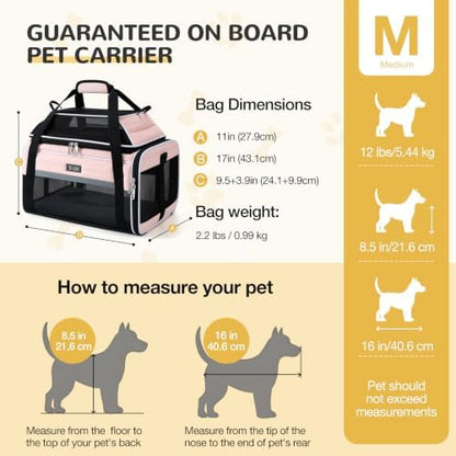 Lekereise Top-Expandable Pet Carrier 17x11x9.5 Inch Alaska Hawaiian Airline Approved Soft Sided Underseat with Locking Safety Zippers Anti-Scratch Mesh - Image 3