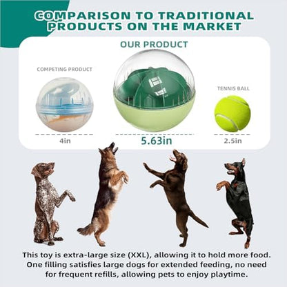 KADTC XL Rolling Dog Treat Dispenser Toys Wobble Giggle Ball, Slow Feeder - Image 6