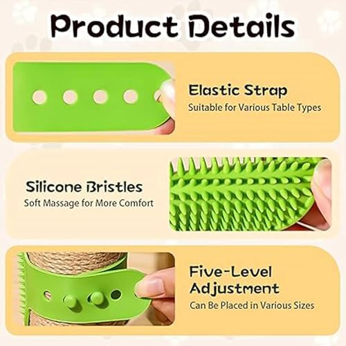 Silicone Pet Grooming Brush for Dogs & Cats – Soft Bath Brush, Gentle Deshedding & Massage Tool, Adjustable Hand Strap, Use Wet or Dry for Short & Long Hair Pets (Green) - Image 4