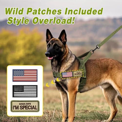 Forestpaw No Pull Dog Harness with Large Handle,Comfortable,L,Green - Image 5