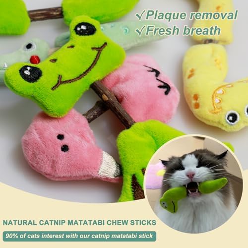 Silvervine Chew Sticks and Cat Crinkle Balls, Cat Chew Toy for Teeth Cleaning, Interactive Cat Toys for Indoor Cats, for All Cat Breeds (7 Pack) - Image 3