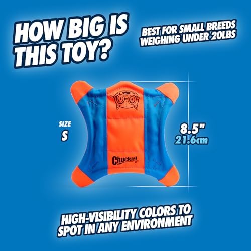 Chuckit! Flying Squirrel Fetch Dog Toy, Small, 8.25-in - Image 4