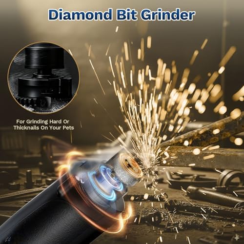 2 in 1 Dog Nail Clippers & Cat Nail Clippers Trimmers for Large Medium Small Dogs Cats Claw Trimmer Quick Sensor and Safety Guard USB Rechargeable Dogs Nail Trimmer with Catcher & 2 LED Lights - Image 6