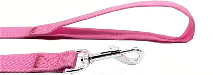 Nylon Dog Leash 16 Feet Long, Walking Training Dog Leashes for Medium Large Dogs(1" X 16 ft, Pink)