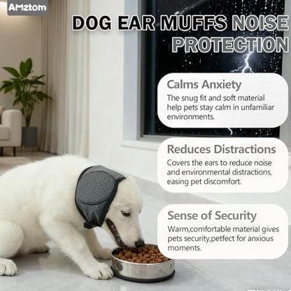 Dog Ear Covers for Grooming,Dog Ear Muffs for Bathing & Blow Drying - Image 3