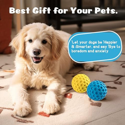 HIPPIH Indestructible Squeaky Dog Toys, Interactive Dog Balls 2 Pack - Image 7