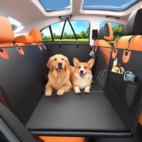 IceFun Hard Bottom Dog Car Hammock, Waterproof PU Leather Seat Cover by Unknown