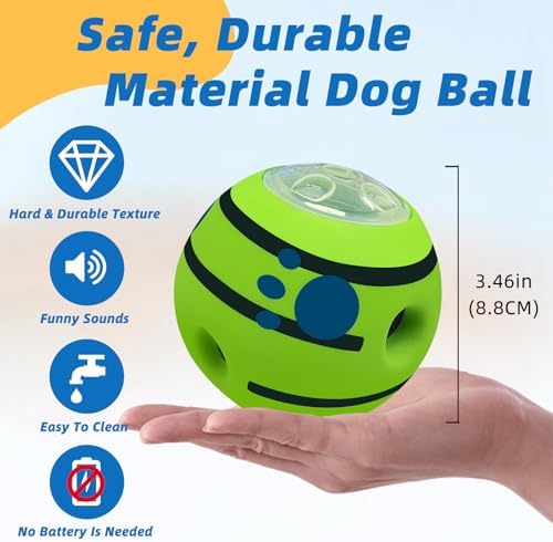 Interactive Puzzle Dog Treat Ball, M, 3.46 in (8.8 cm) - Image 4