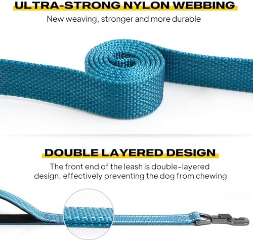 Fida Heavy Duty Dog Leash for Medium Large Dogs, 6 FT, Dual Padded Handles - Image 3