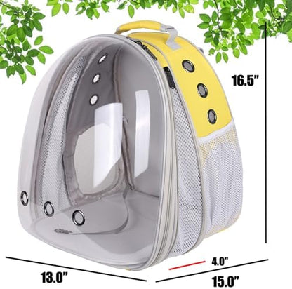 Front Extension Large Cat Backpack Carrier, Fit up to 20 lbs, Space Capsule Astronaut Bubble Window Pet Backpack to Transport Carry Large Cat and Small Puppy - Image 2