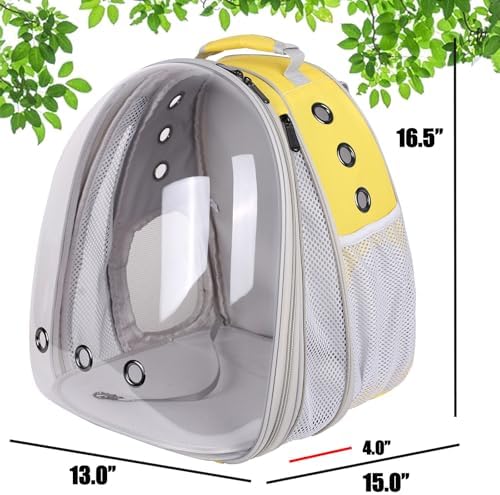 Front Extension Large Cat Backpack Carrier, Fit up to 20 lbs, Space Capsule Astronaut Bubble Window Pet Backpack to Transport Carry Large Cat and Small Puppy - Image 2