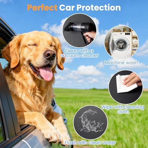 Back Seat Extender for Dogs, Hard-Bottom Waterproof Dog Car Seat Cover - Image 4
