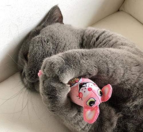 FUZZU Sweet Baby Mice Cat Toy | Cat Toy Catnip | Interactive Cat Toy | Stimulating Cat Toy | Organic Catnip | Pink - Image 6