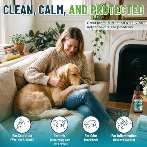 VICSOM Dog Ear Cleaner, Ear Drops for Dogs with Ozonated Olive Oil, 60 mL - Image 3