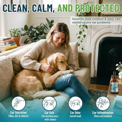 VICSOM Dog Ear Cleaner, Ear Drops for Dogs with Ozonated Olive Oil, 60 mL - Image 3