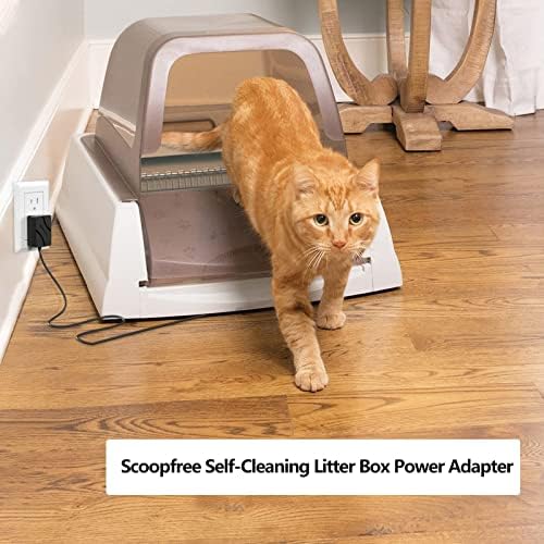 VHBW Replacement for Petsafe ScoopFree Litter Box Power Cord 10Ft Compatible with PetSafe Automatic Self-Cleaning RFA-516 PAL00-14243, PAL00-15342, PAL00-14242 Power Adapter - Image 2