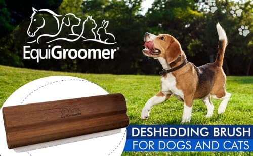 EquiGroomer 5-Inch Undercoat Deshedding Brush for Dogs & Cats, Mahogany - Image 2