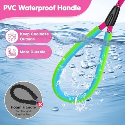Dog Leash Heavy Duty 4/5/6ft XiaZ 2 Handles Dog Leashes for Medium Large Dogs 1/2 Inch 1000lb Strength Reflective PVC Waterproof-Handles Metal Hook Dual-Handle Rope Leash Nighttime Safety - Image 3