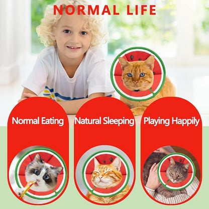 Soft Adjustable Cat Cone Collar, Comfortable Cat Recovery Collar - Image 6