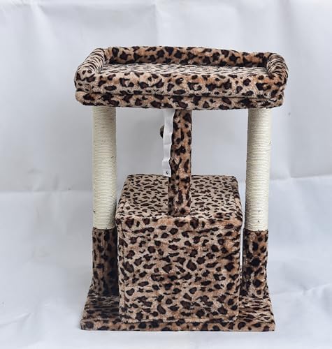 SYANDLVY 27" Cat Tree for Indoor Cats, Activity Tower with Scratching Posts - Image 4