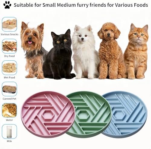 Silicone Slow Feeder Dog Bowl with Suction Base, Anti Choking Pet Bowl - Image 3